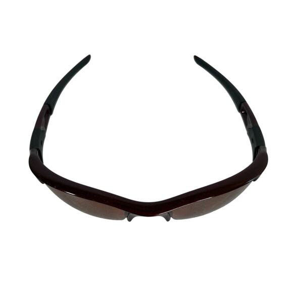 Oakley Half Jacket Sunglasses Brown Frame Bronze Lens Sports Wrap Men’s Polarize - Picture 2 of 10